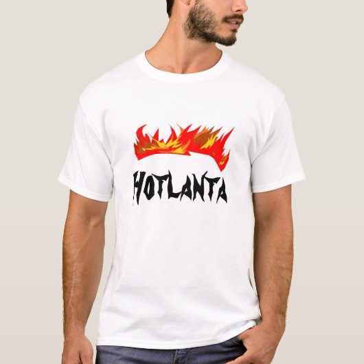 Hotlanta - het verbranden. t-shirt (Voorkant)
