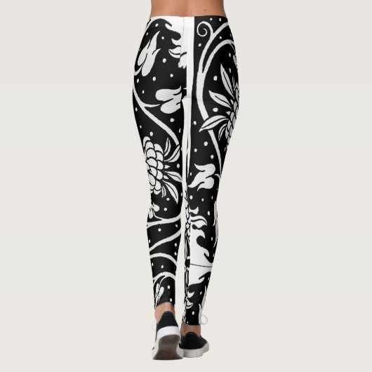 HotLeggings - zwart-witafdrukken Leggings (Achterkant)