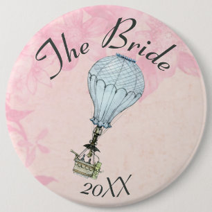  hotline ballon  tekstbruiloft ronde button 6,0 cm