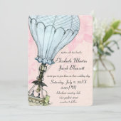  hotline ballonsluiting bruiloft kaart (Staand voorkant)