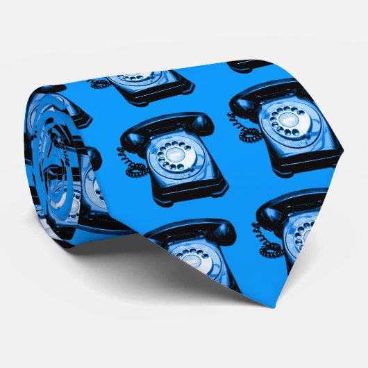 Hotline - blauw stropdas (Opgerold)