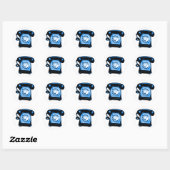 Hotline Blue Ronde Sticker (Vel)