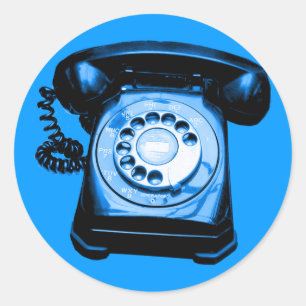 Hotline Blue Ronde Sticker