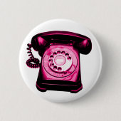 Hotline Crimson Ronde Button 5,7 Cm (Voorkant)