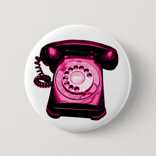 Hotline Crimson Ronde Button 5,7 Cm (Voorkant)
