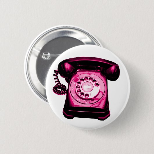 Hotline Crimson Ronde Button 5,7 Cm (Voorkant /achterkant)