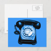 Hotline in Blauw Briefkaart (Voorkant / Achterkant)