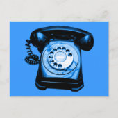 Hotline in Blauw Briefkaart (Voorkant)