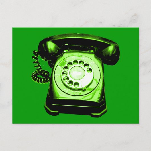 Hotline in Groen Briefkaart (Voorkant)