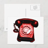 Hotline in het rood briefkaart (Voorkant / Achterkant)