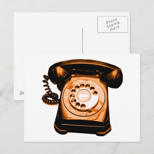 Hotline in Sinaasappel Briefkaart (Voorkant / Achterkant)