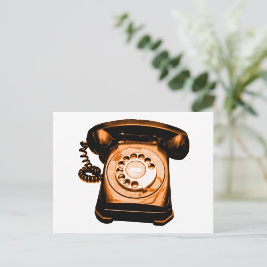 Hotline in Sinaasappel Briefkaart (Staand voorkant)