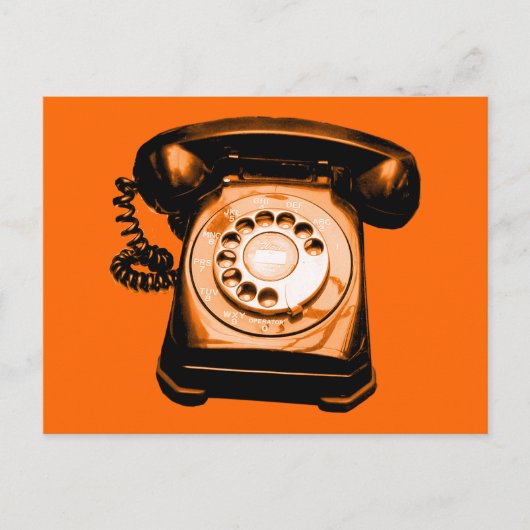 Hotline in Sinaasappel Briefkaart (Voorkant)