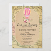 hotline luchtballon — Shower-uitnodiging Kaart (Voorkant)