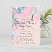 hotline luchtballon — Shower-uitnodiging Kaart (Staand voorkant)