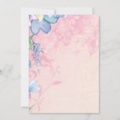 hotline luchtballon — Shower-uitnodiging Kaart (Achterkant)