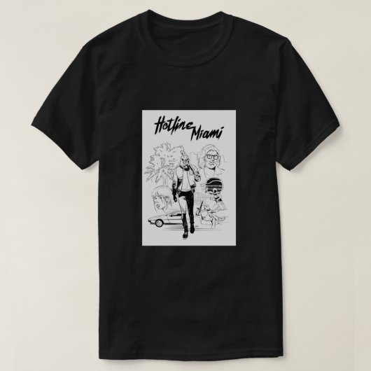 Hotline Miami Classic T-shirt (Design voorkant)