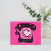 Hotline op Crimson Briefkaart (Staand voorkant)