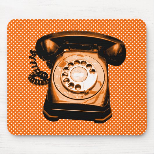 Hotline - Oranje Net Patroon Muismat (Voorkant)
