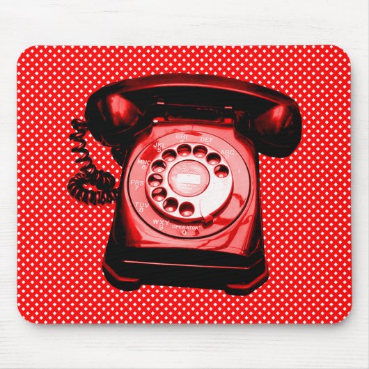 Hotline - Red Net-patroon Muismat (Voorkant)