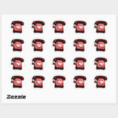 Hotline Red Ronde Sticker (Vel)