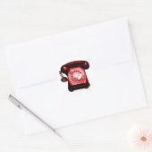 Hotline Red Ronde Sticker (Envelop)