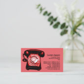 Hotline - rood visitekaartje (Staand voorkant)