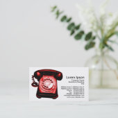 Hotline - rood visitekaartje (Staand voorkant)