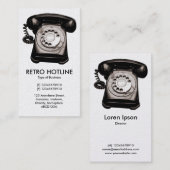 Hotline - Wit (Platina) Visitekaartje (Voorkant / Achterkant)