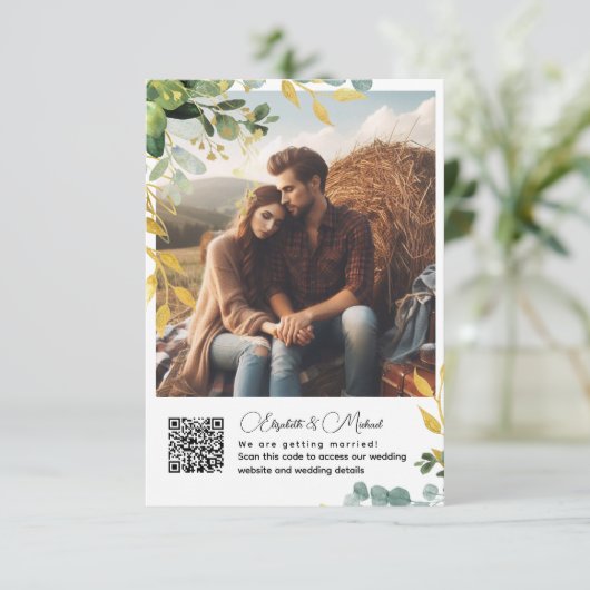 HOTO Details QR RSVP Gift Registry Accommodatie (Staand voorkant)