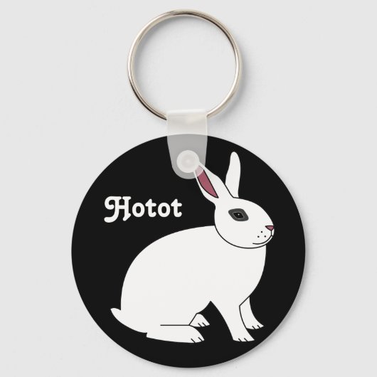 Hotot Rabbit Sleutelhanger (Voorkant)