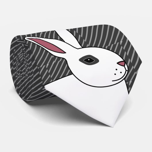 Hotot Rabbit Stropdas (Opgerold)