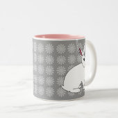Hotot Rabbit Tweekleurige Koffiemok (Voorkant rechts)