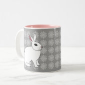 Hotot Rabbit Tweekleurige Koffiemok (Voorkant links)