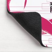 Hotpink Dragon Japanse Draak Witte Achtergrond Muismat (Hoek)