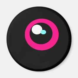 HotPink Monster Koelkast Oogmagneet #1 Magneet
