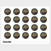 HotPot Soup imaged-Bord Ronde Sticker (Vel)