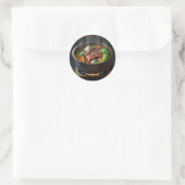 HotPot Soup imaged-Bord Ronde Sticker (Tas)