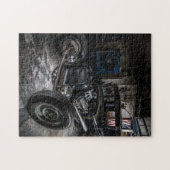 Hotrod in een Garage-puzzel Legpuzzel (Horizontaal)