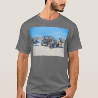 Hotrod plezier op Bonneville Salt Flats T-shirt