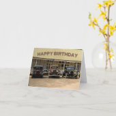 Hotrod-verjaardagskaart Kaart (Gele Bloem)