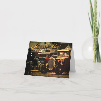 Hotrod-verjaardagskaart Kaart