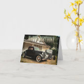 Hotrod-verjaardagskaart Kaart (Gele Bloem)