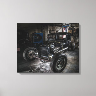 Hotrod verpakt canvas