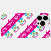 Hotroze Mint Retro Hallo Case-Mate iPhone Case (Achterkant (horizontaal))