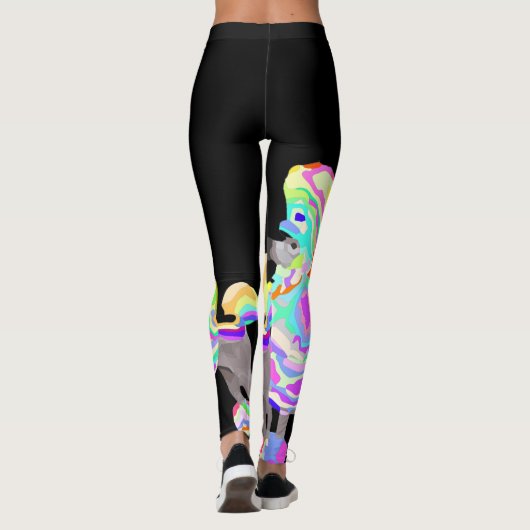 hotroze poolbroek leggings (Achterkant)