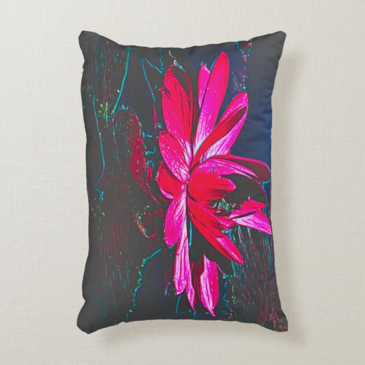 Hotroze Water Lily Pillow met Designer Pods Accent Kussen (Voorkant(Verticaal))