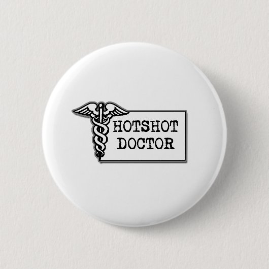 Hotshot Doctor Ronde Button 5,7 Cm (Voorkant)