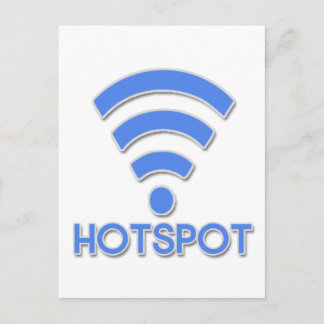 Hotspot Wifi Person Briefkaart