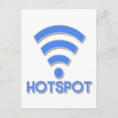 Hotspot Wifi Person Briefkaart (Voorkant)